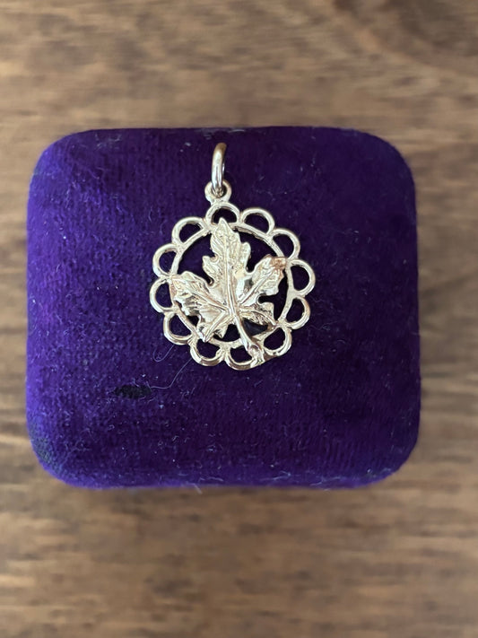 Devon’s Pick: Vintage, 10K Gold Maple Leaf Charm