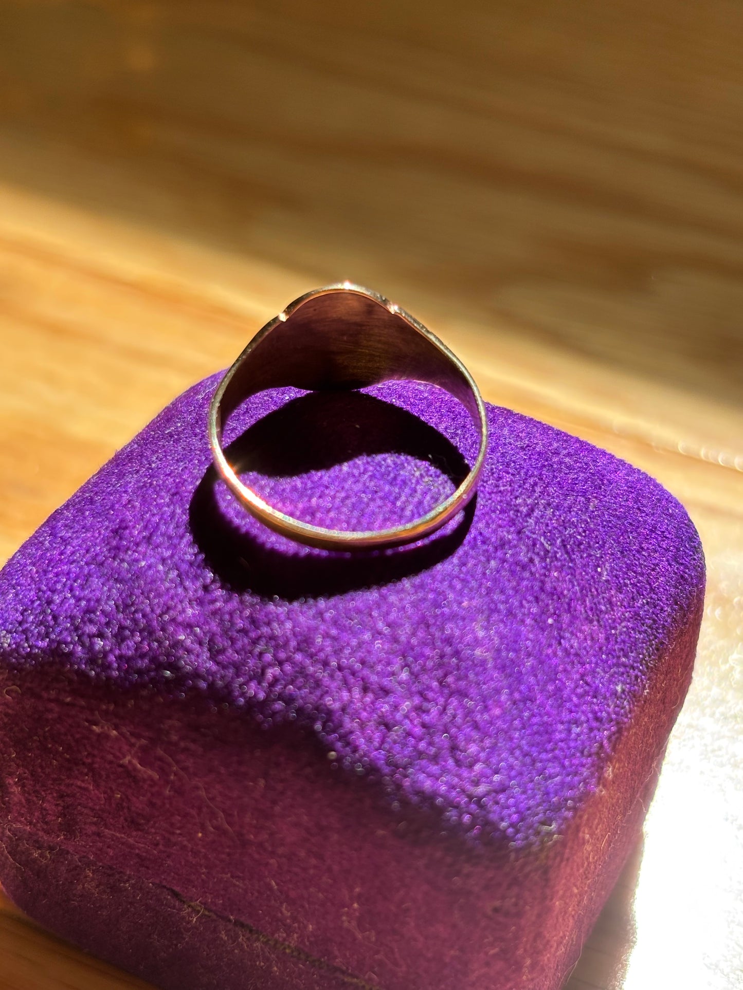 Antique, 10K Gold Blank Signet Ring