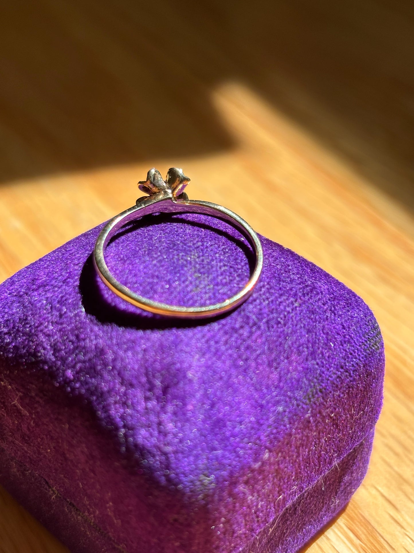 Vintage, 10K Gold Diamond Floral Ring