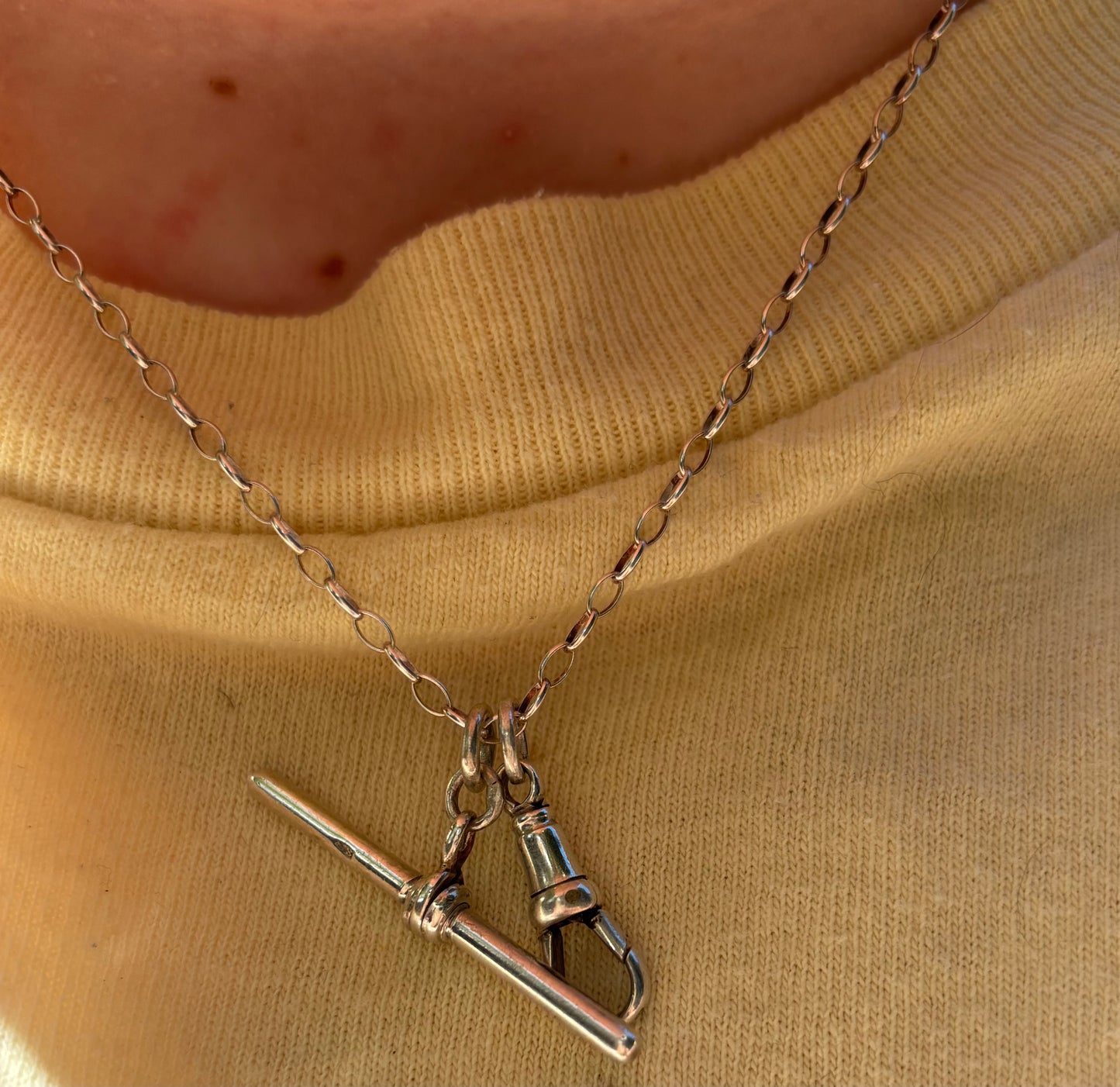 Antique, Sterling Silver T-Bar from the UK