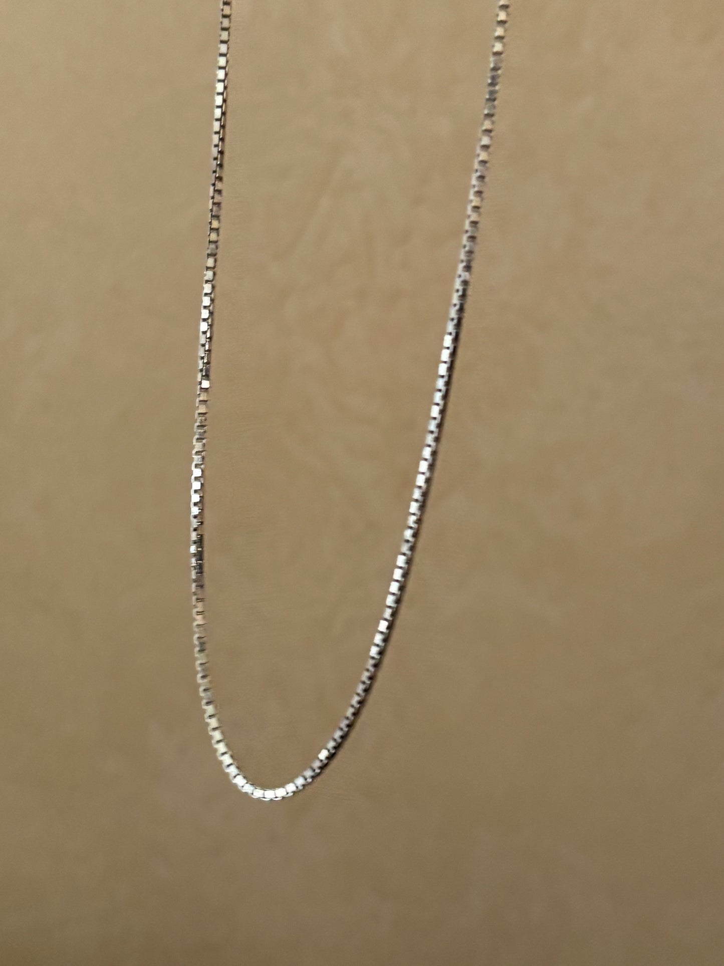 Vintage, Italian, Sterling Silver Box Chain