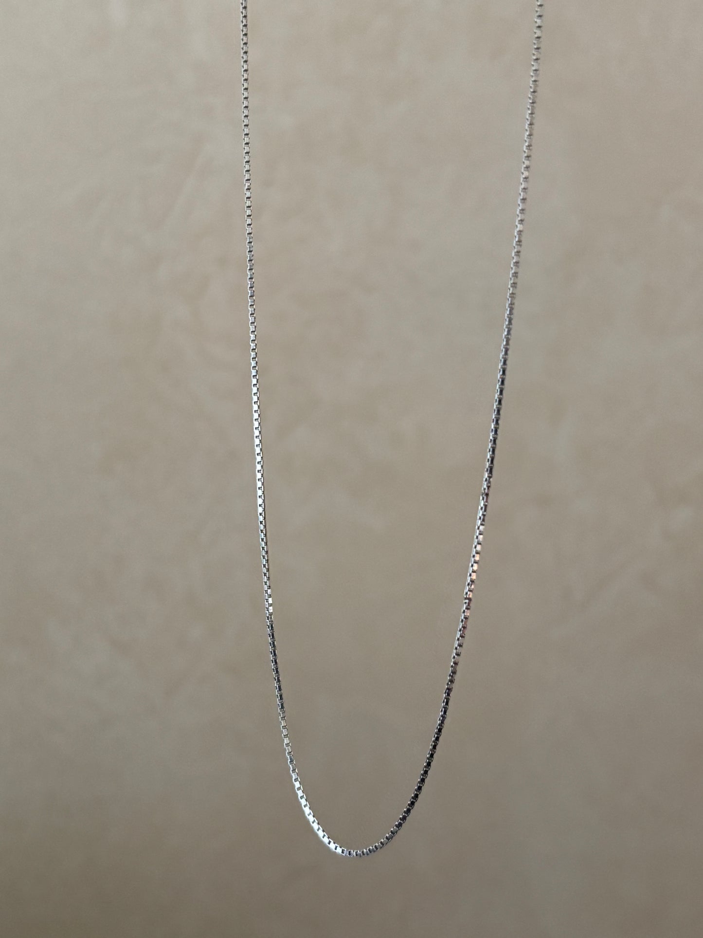 Vintage, Italian, Sterling Silver Box Chain