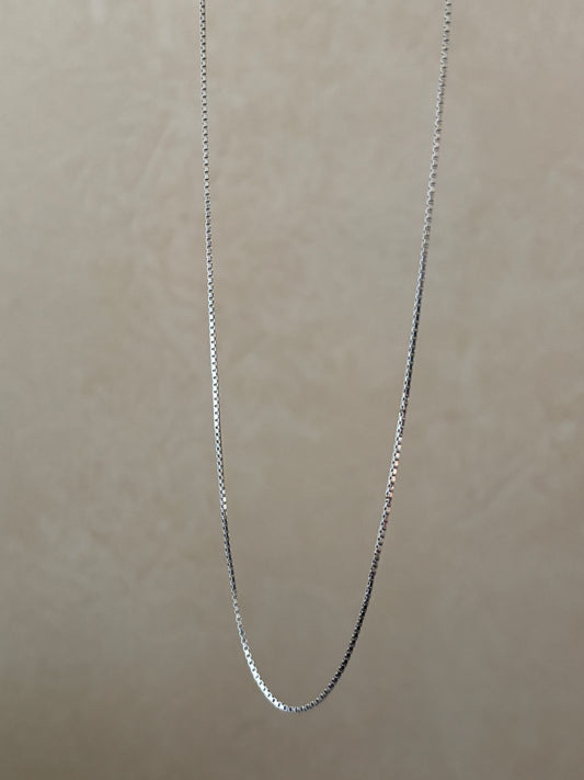 Vintage, Italian, Sterling Silver Box Chain