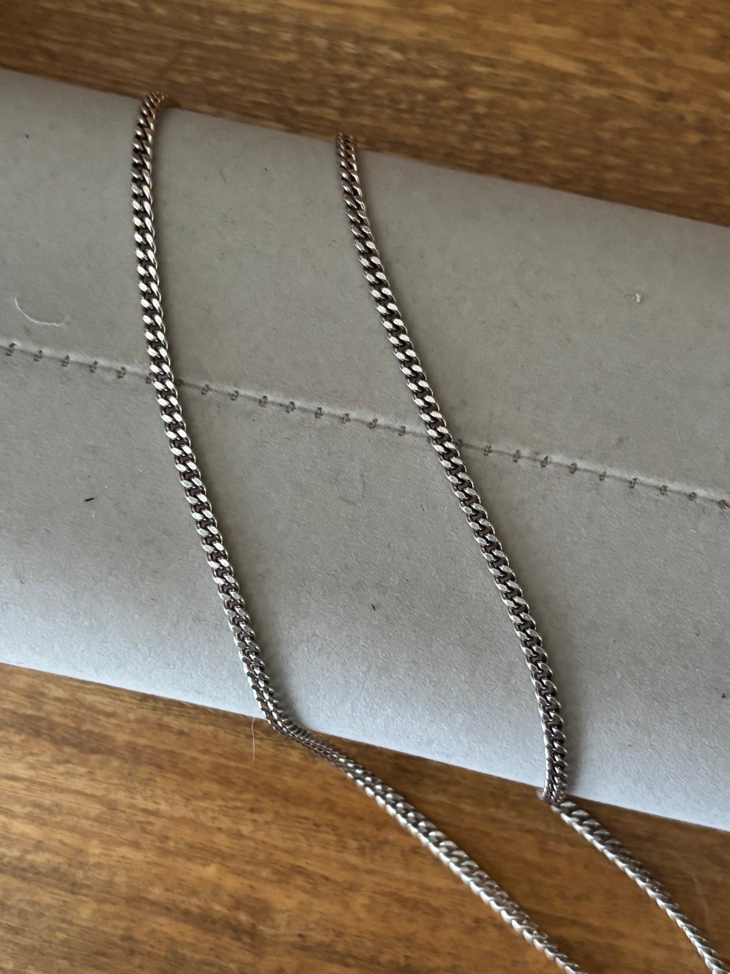 Vintage, Sterling Silver Curb Chain