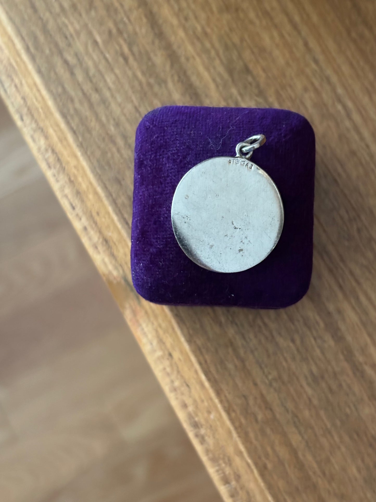 Vintage, Sterling Silver Cancer Zodiac Pendant