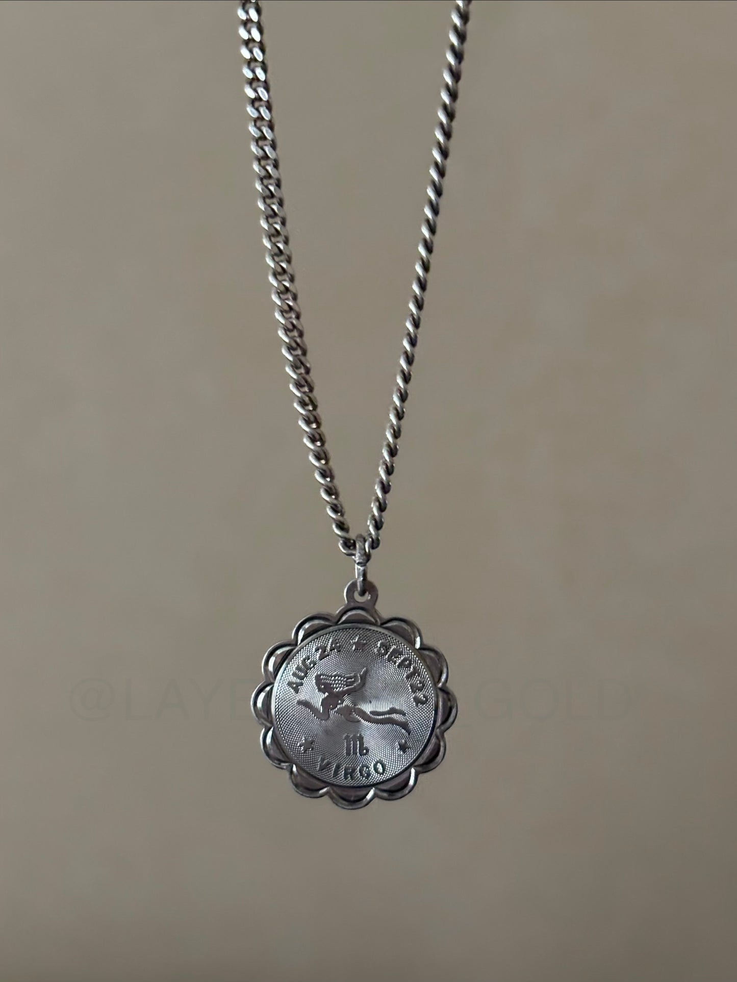 Vintage, Sterling Silver Virgo Zodiac Charm