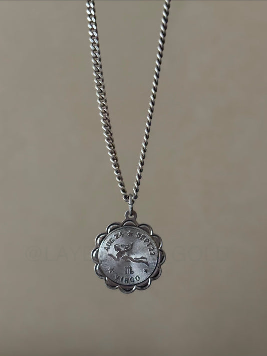 Vintage, Sterling Silver Virgo Zodiac Charm
