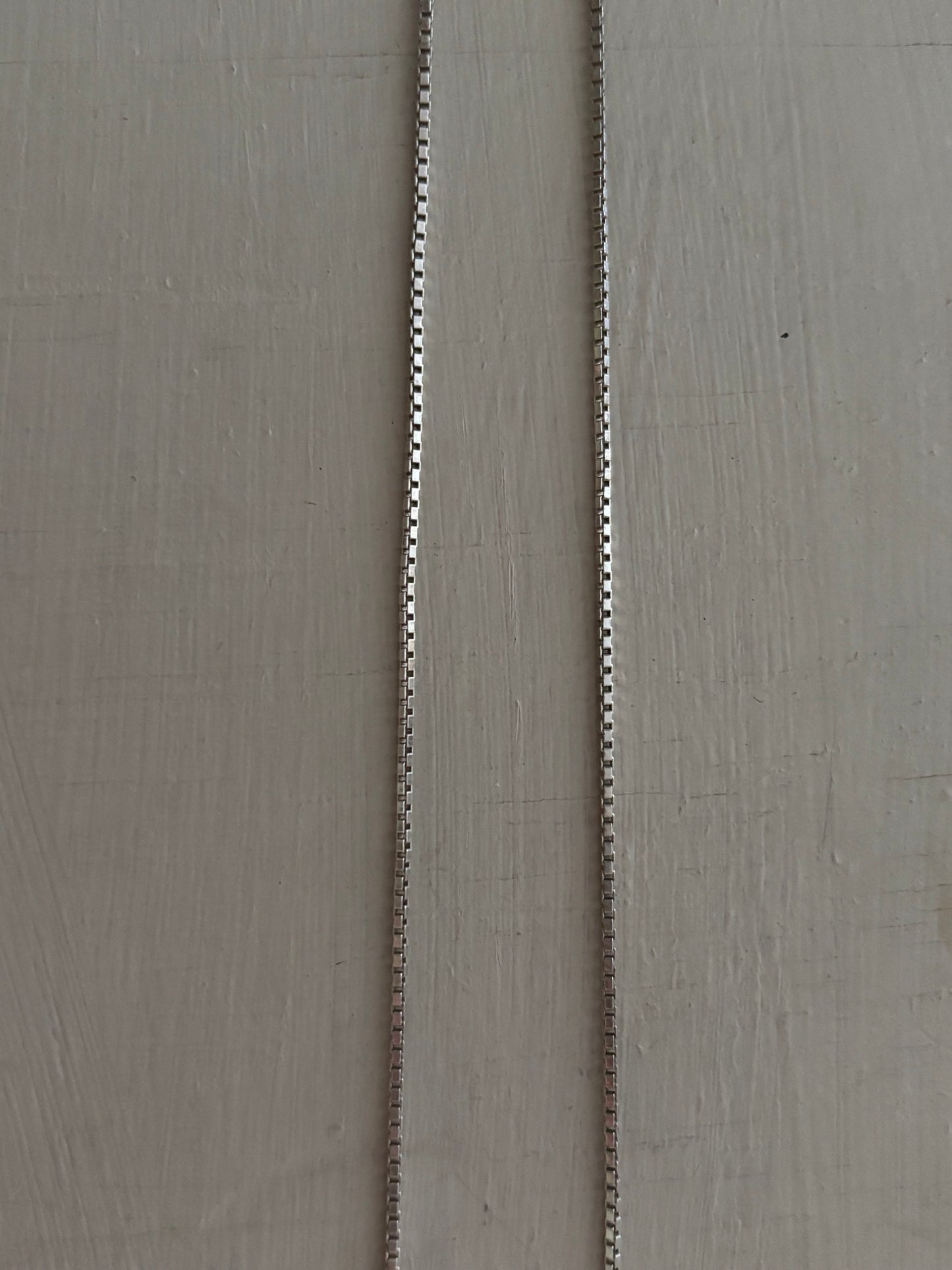 Vintage, Italian, Sterling Silver Box Chain