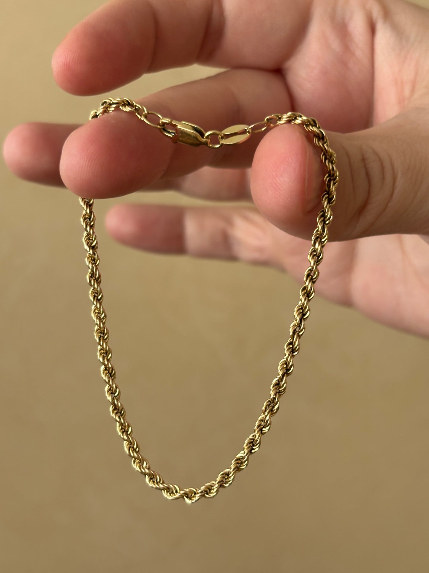 Devon’s Pick: Vintage, 10K Gold Rope Chain Bracelet