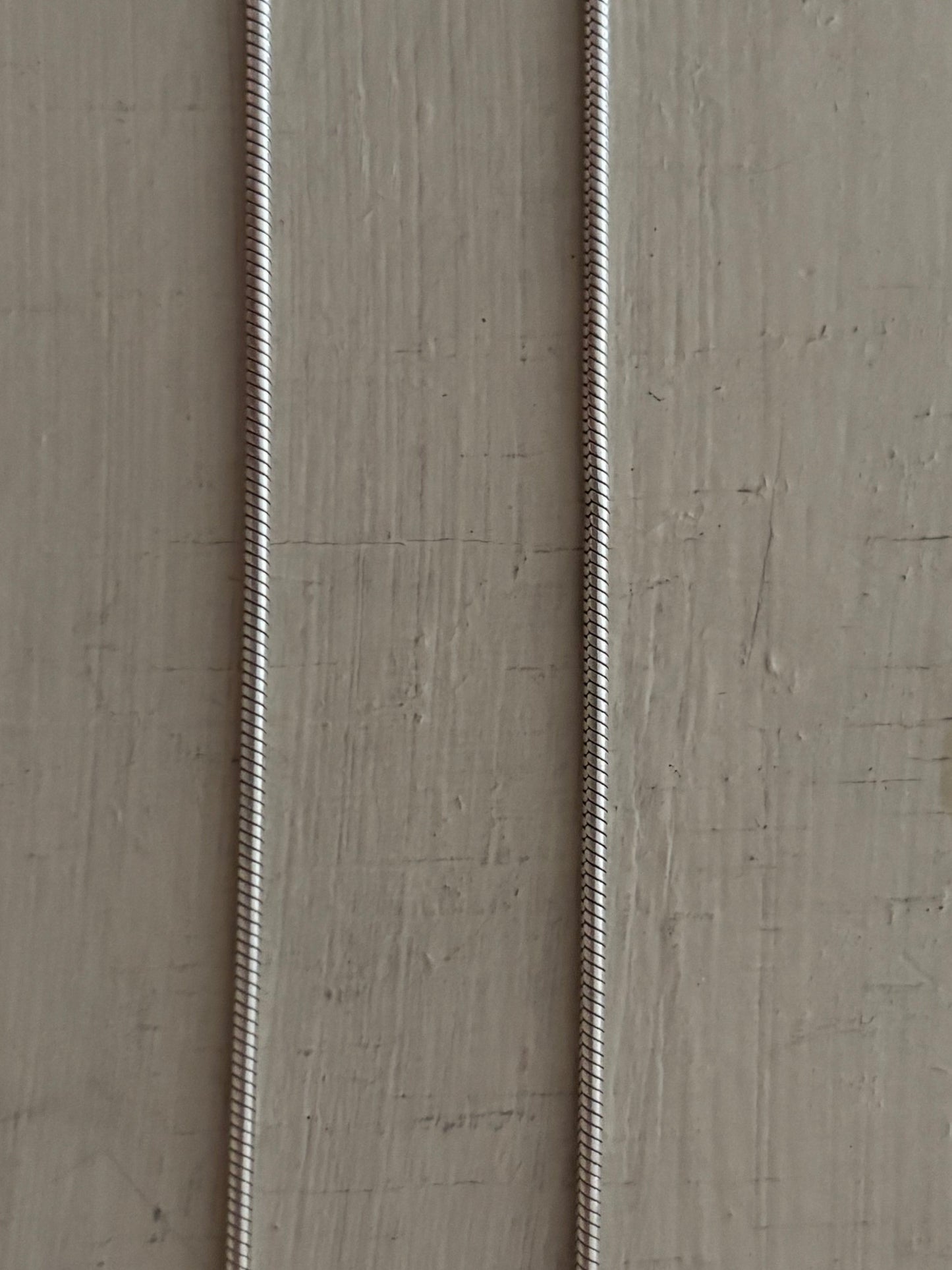 Vintage, Italian, Sterling Silver Snake Chain