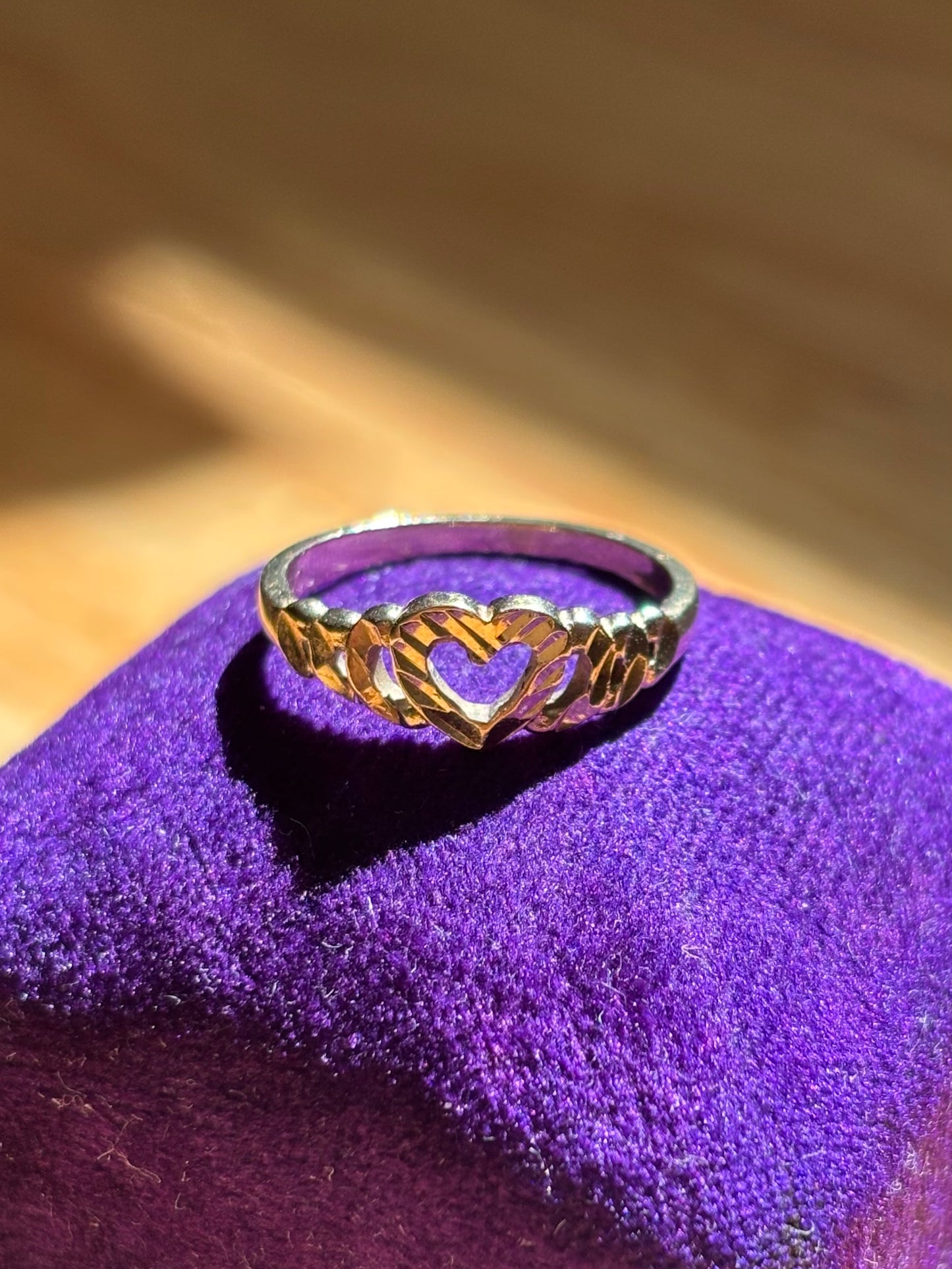 Vintage, 10K Gold Heart Ring