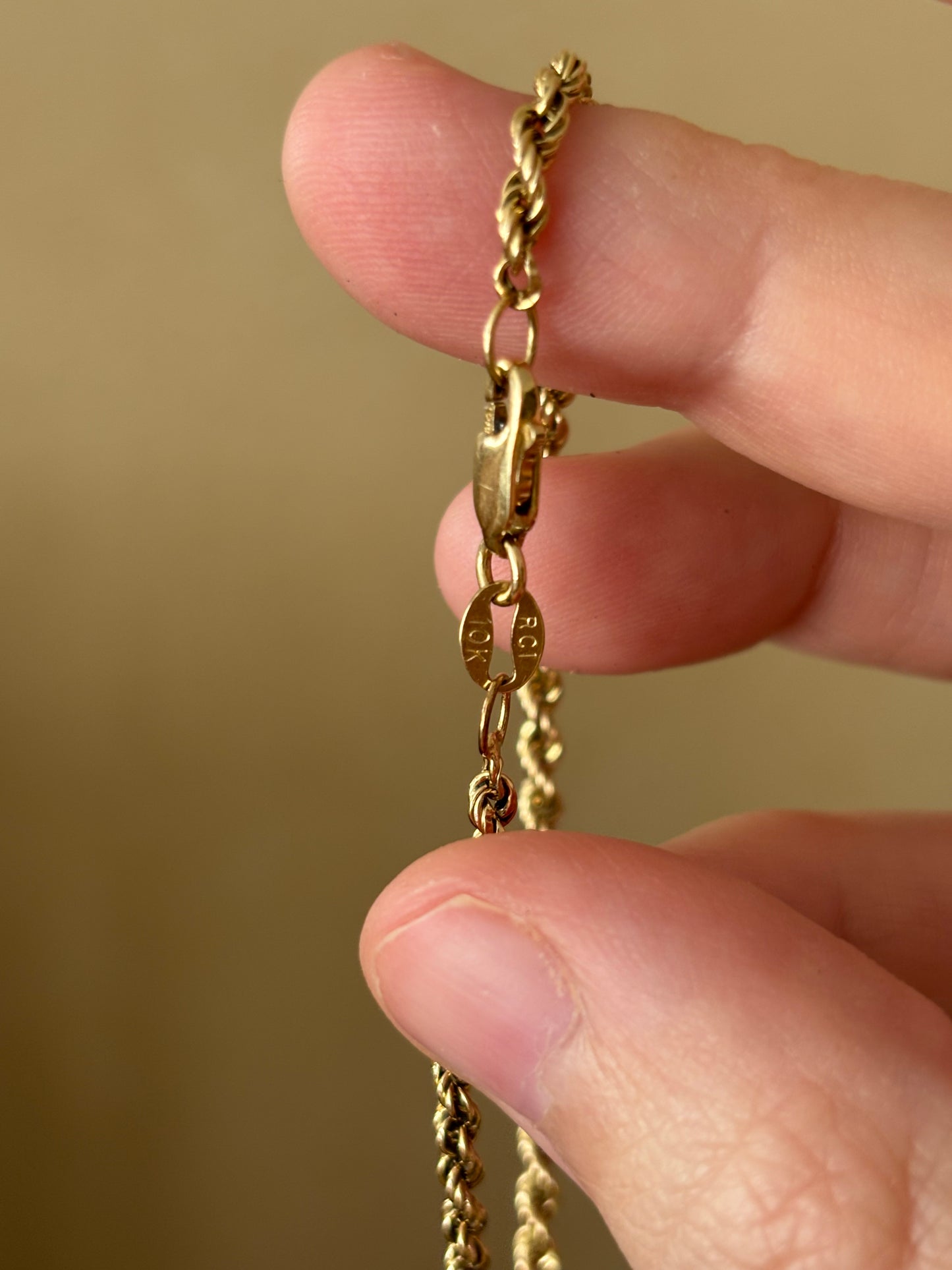 Devon’s Pick: Vintage, 10K Gold Rope Chain Bracelet