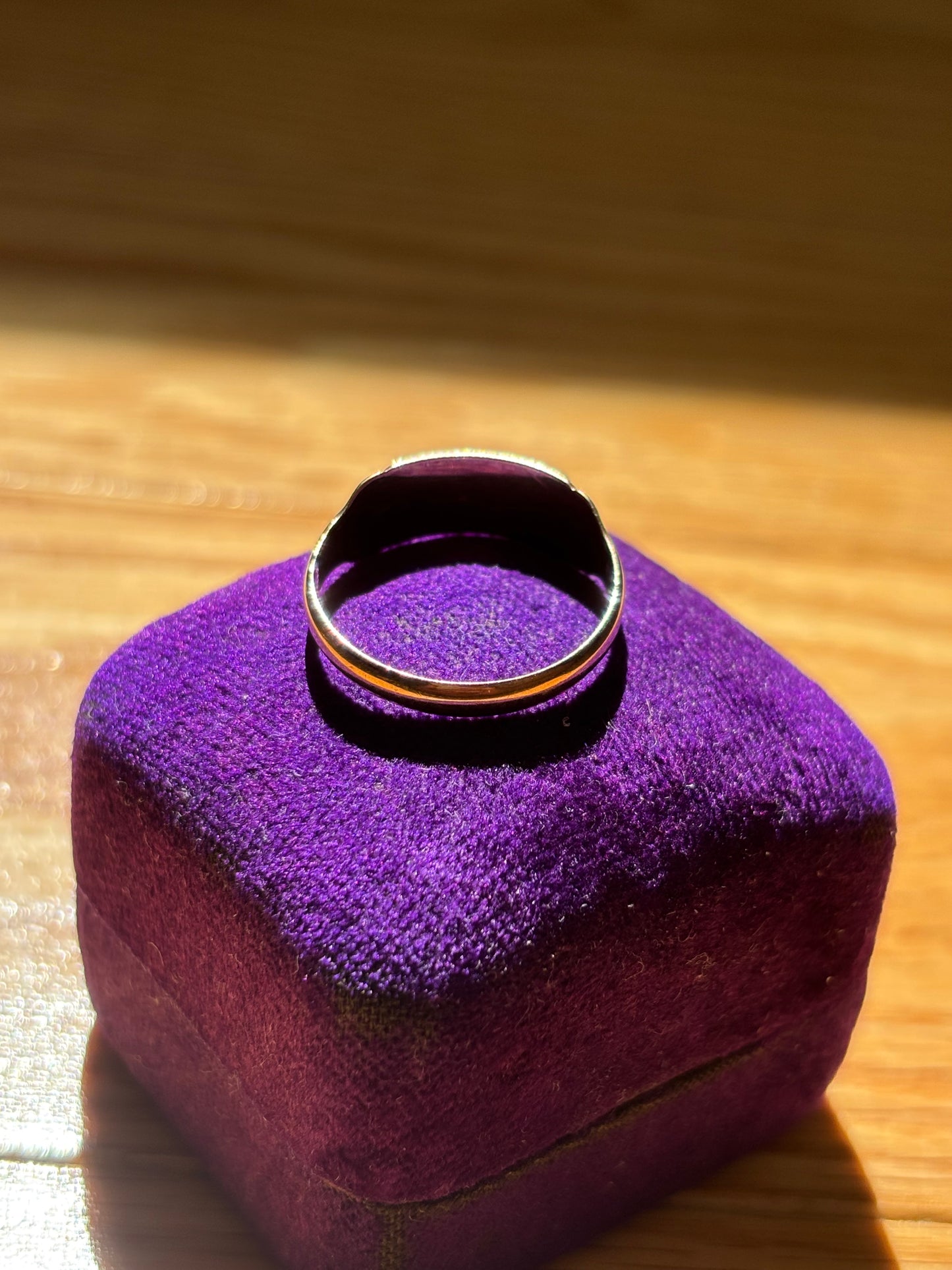 Antique, 9ct/9K Ruby and Seed Pearl Ring from the UK