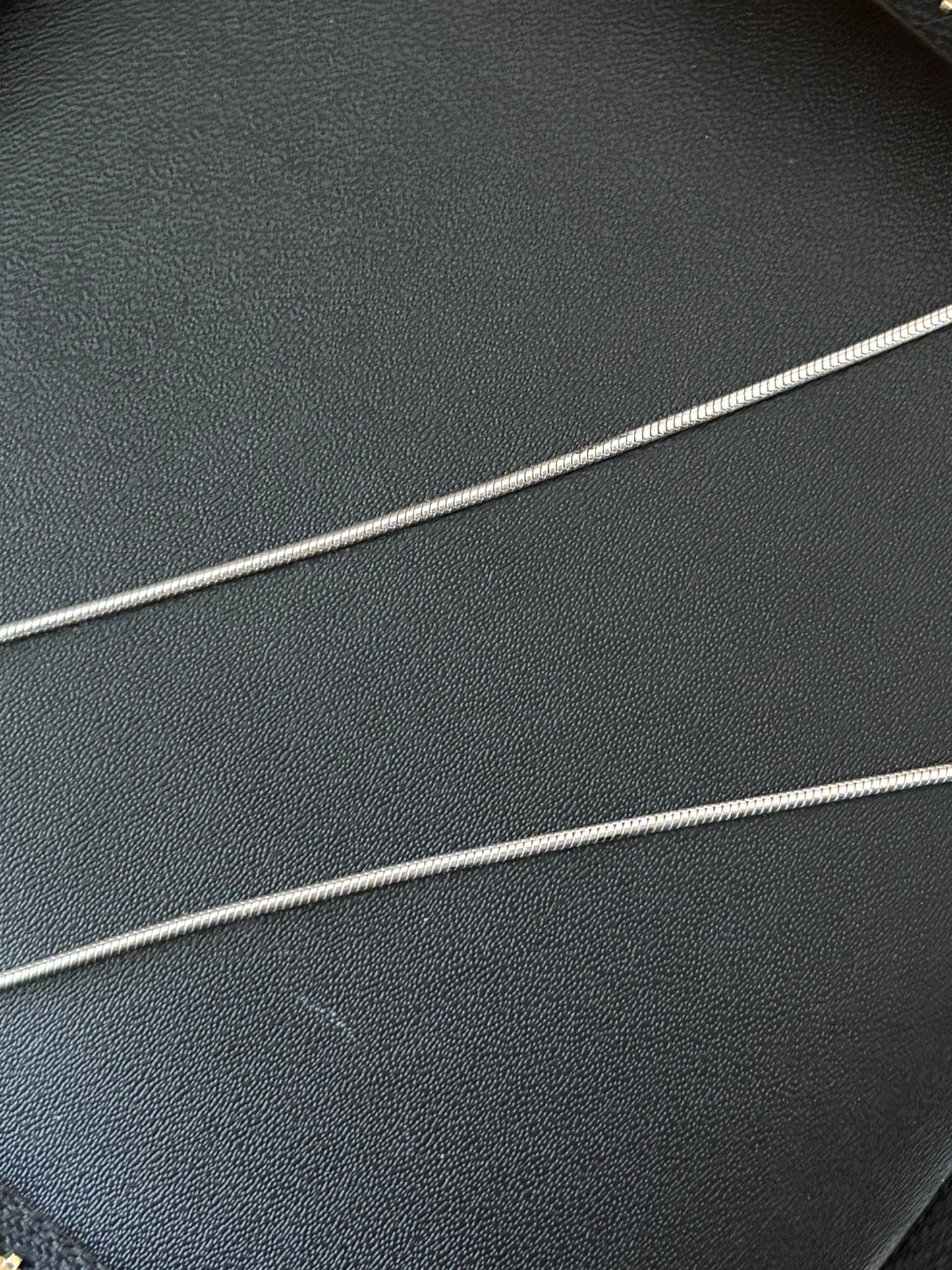 Vintage, Italian, Sterling Silver Snake Chain
