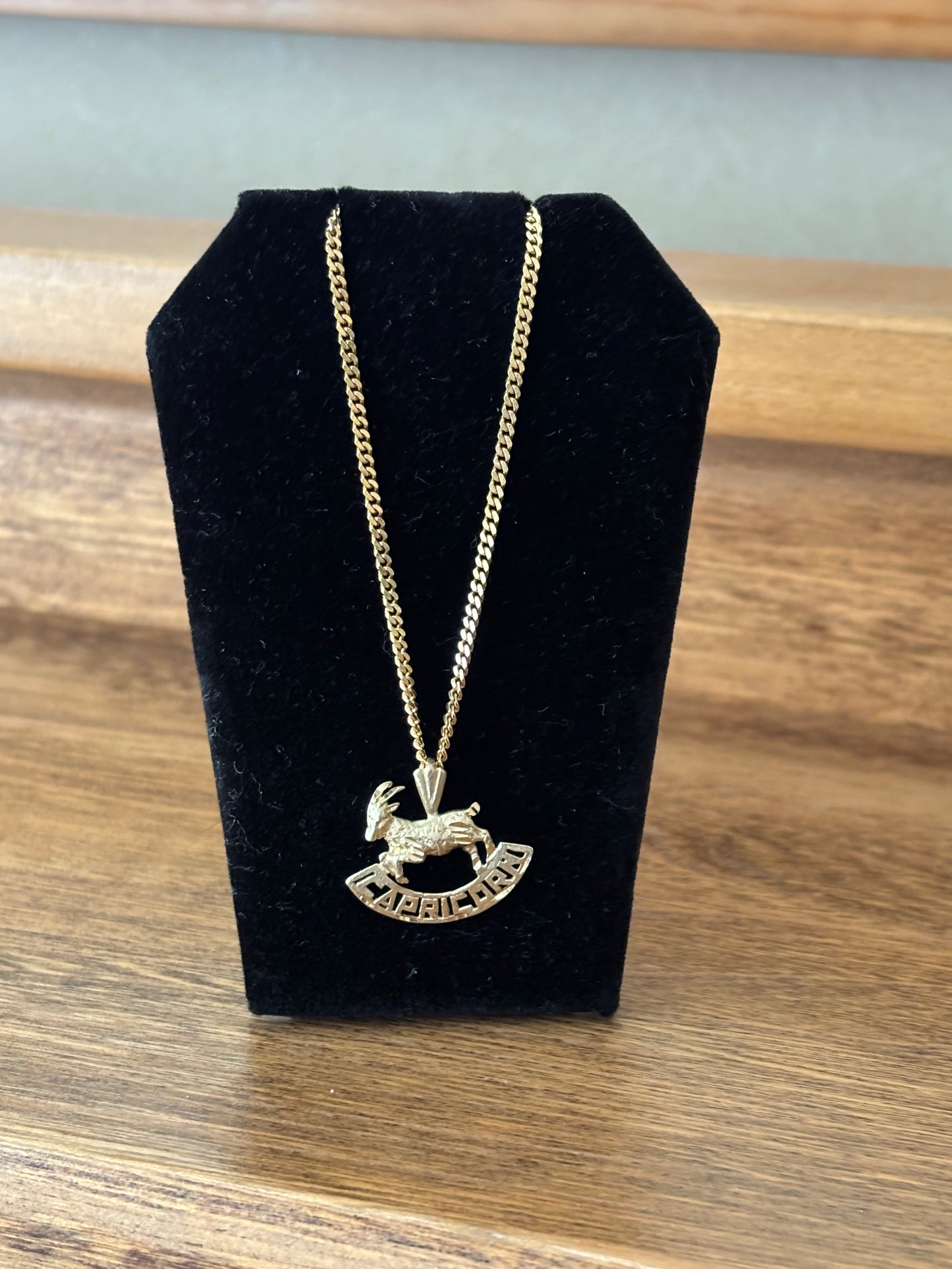 Vintage, 14K Gold Michael Anthony Capricorn Zodiac Pendant