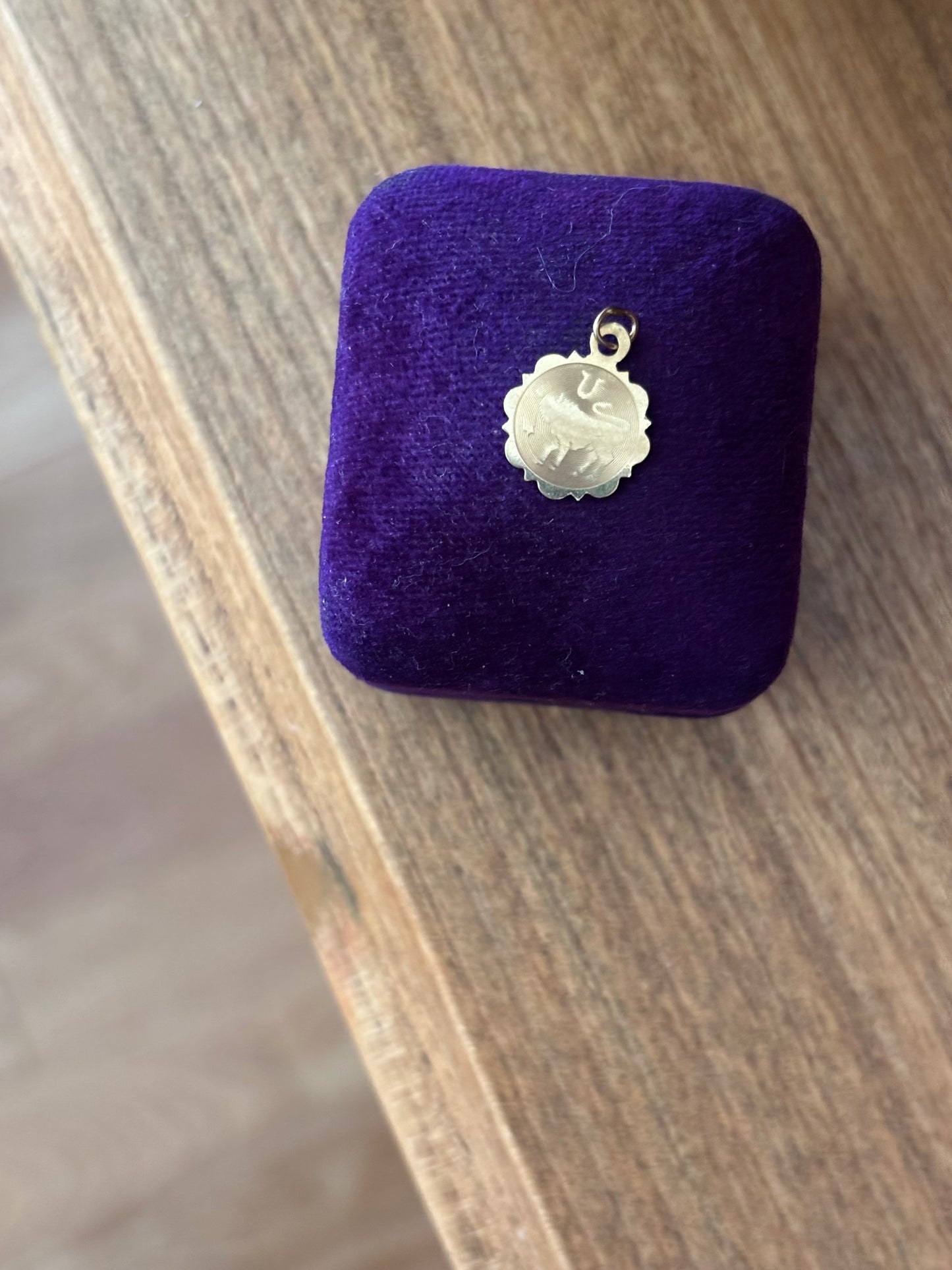 Vintage, 10K Gold Petite Taurus Zodiac Charm