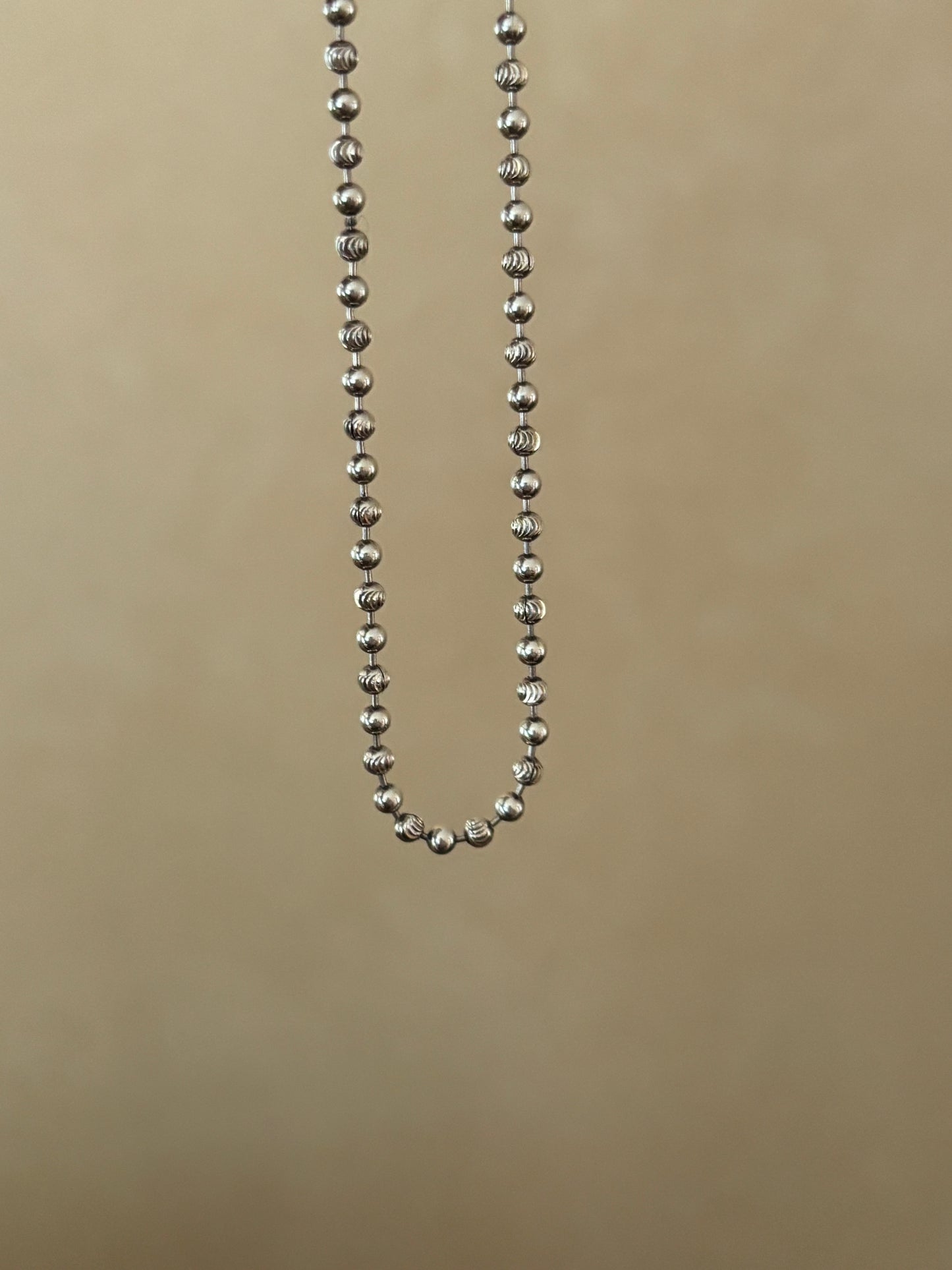 Vintage, Italian, Sterling Silver Ball Chain Bracelet