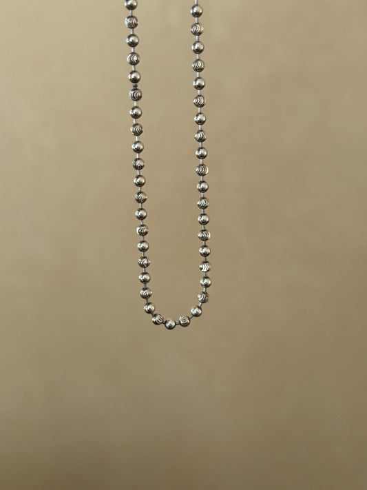 Vintage, Italian, Sterling Silver Ball Chain Bracelet