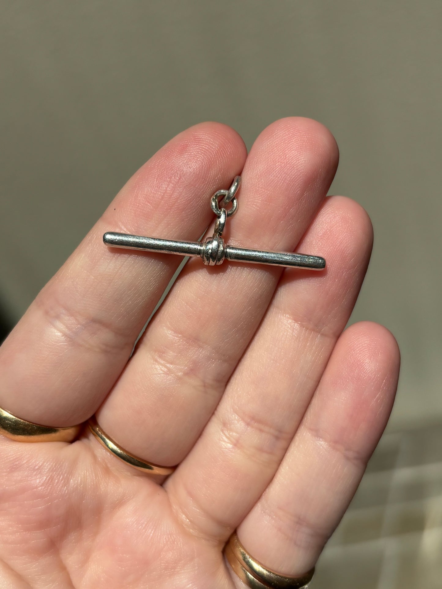 Antique, Sterling Silver T-Bar from the UK