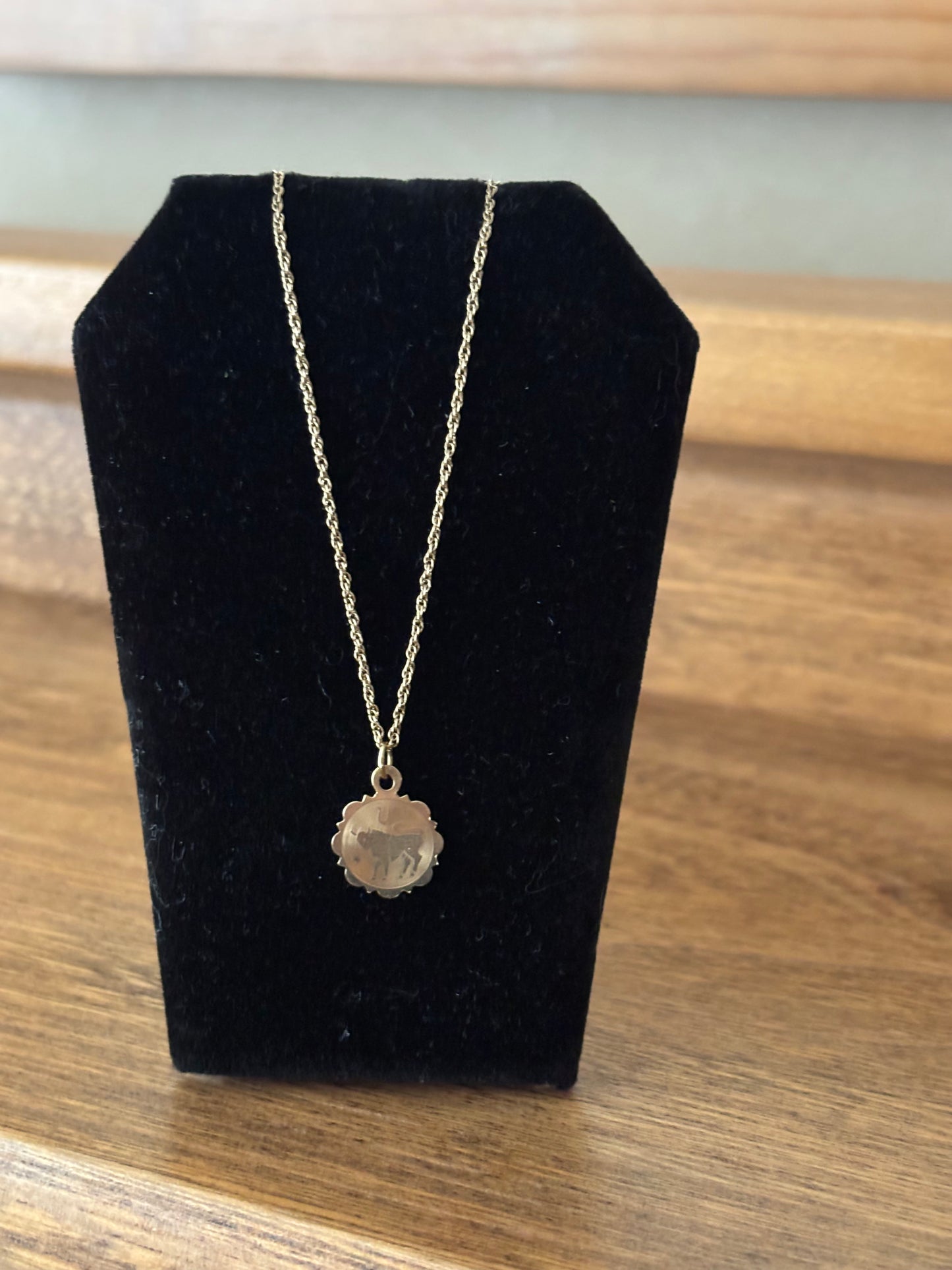 Vintage, 10K Gold Petite Taurus Zodiac Charm