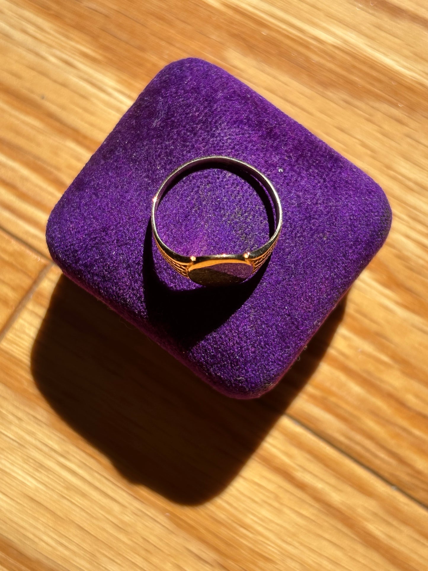 Antique, 10K Gold Blank Signet Ring