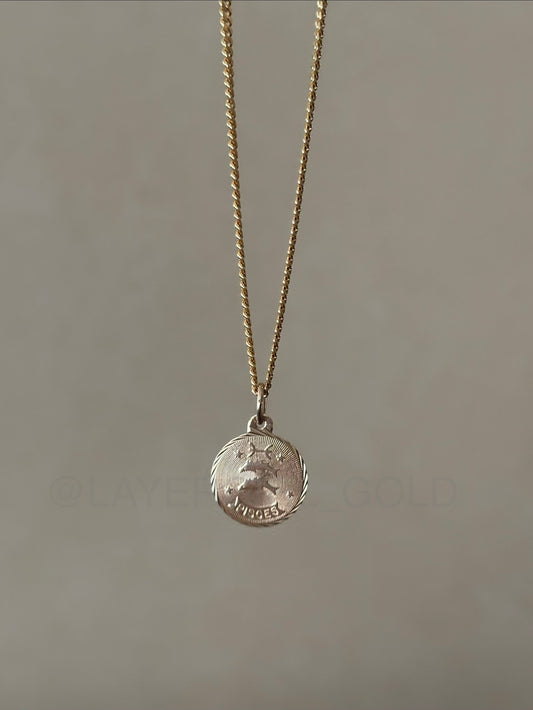 Vintage, 10K Gold Pisces Zodiac Charm