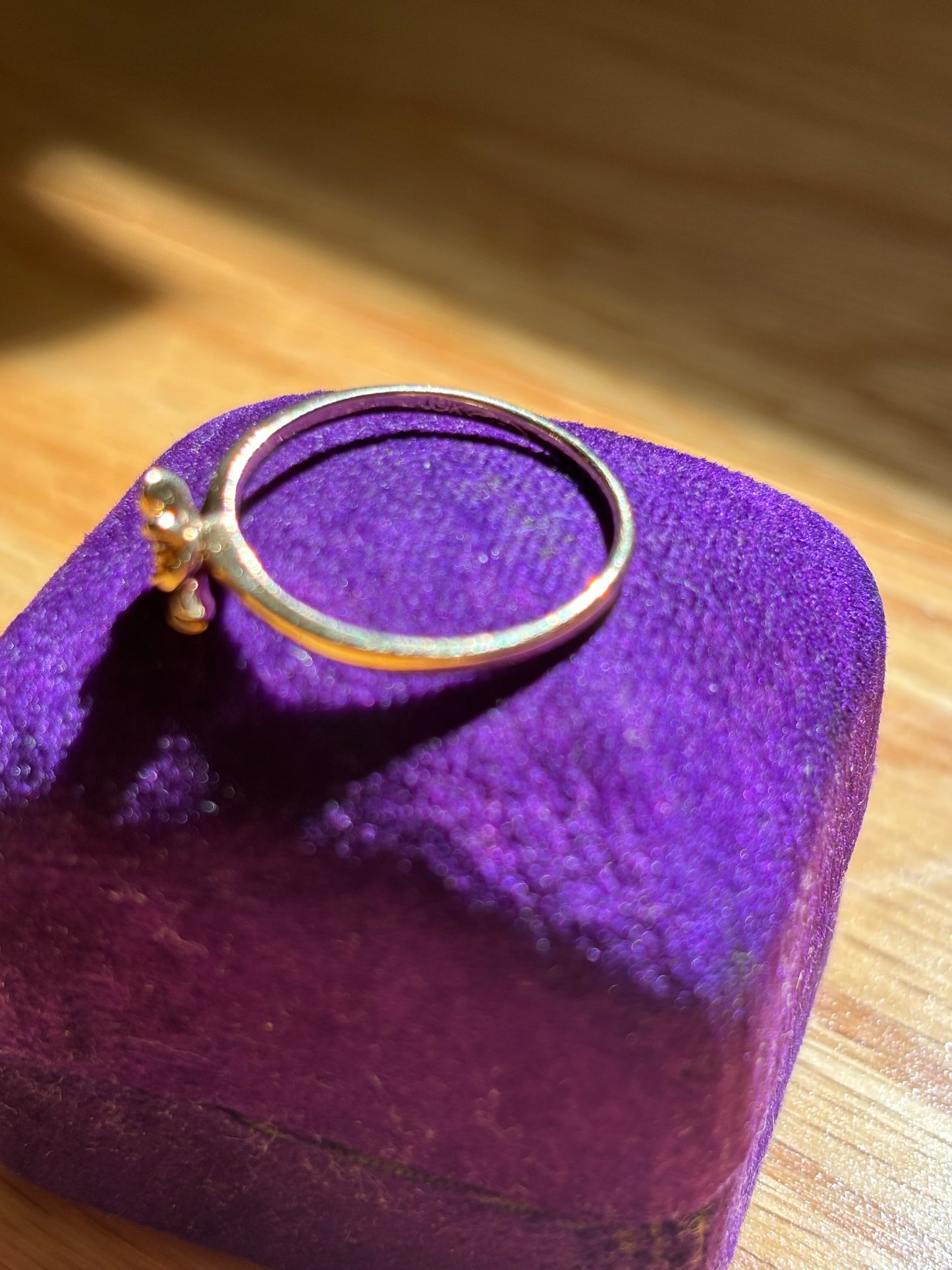Vintage, 10K Gold Diamond Floral Ring