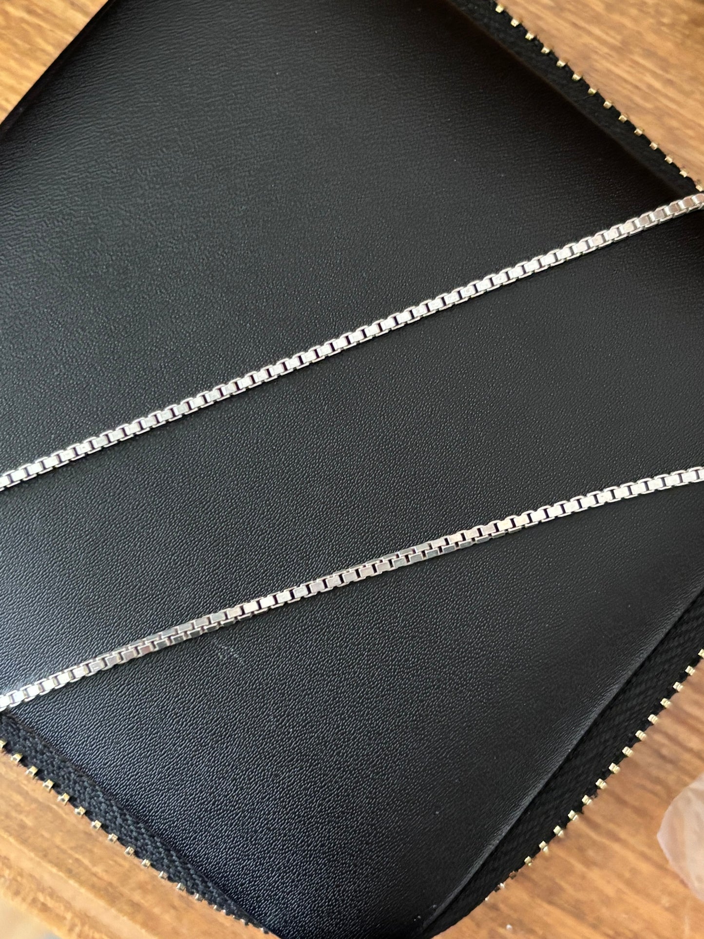 Vintage, Italian, Sterling Silver Box Chain