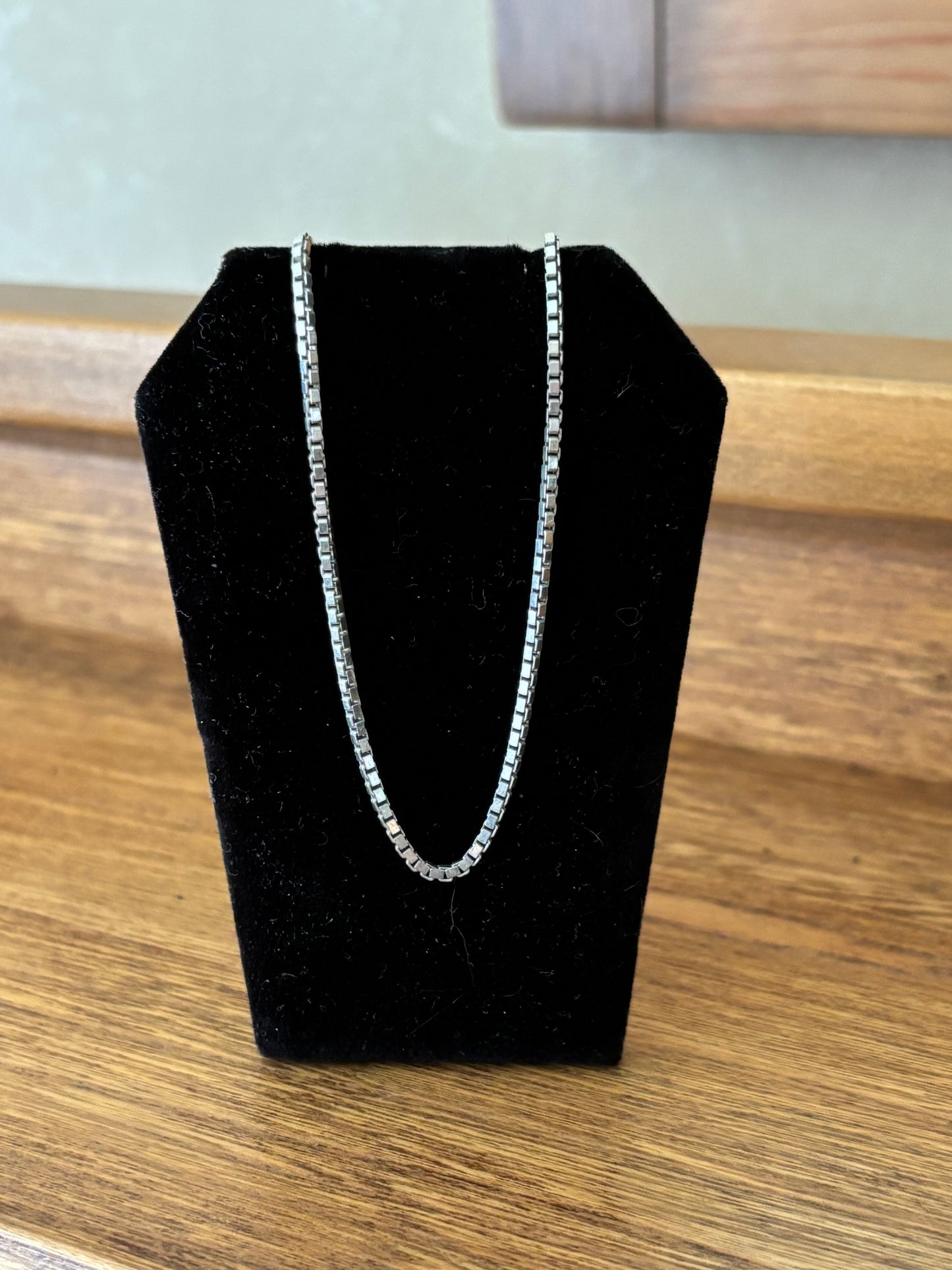 Vintage, Italian, Sterling Silver Box Chain