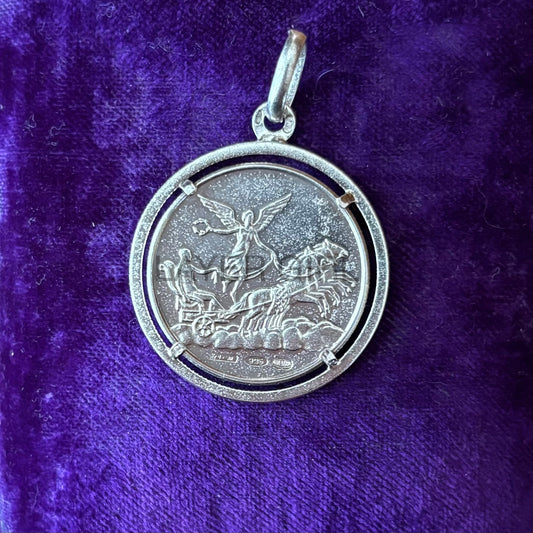 Vintage 1970s Sterling UnoAErre Pietro Giampaoli Sagittarius Token Pendant