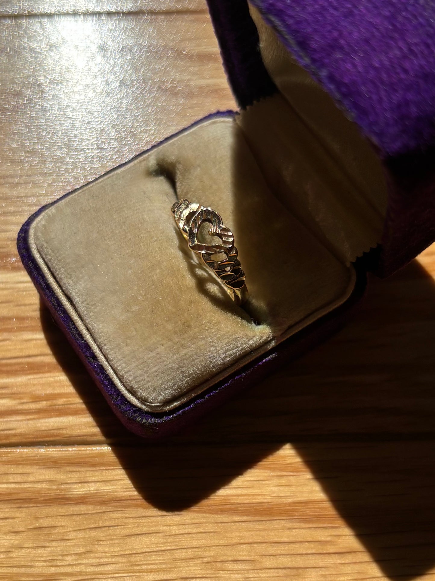 Vintage, 10K Gold Heart Ring