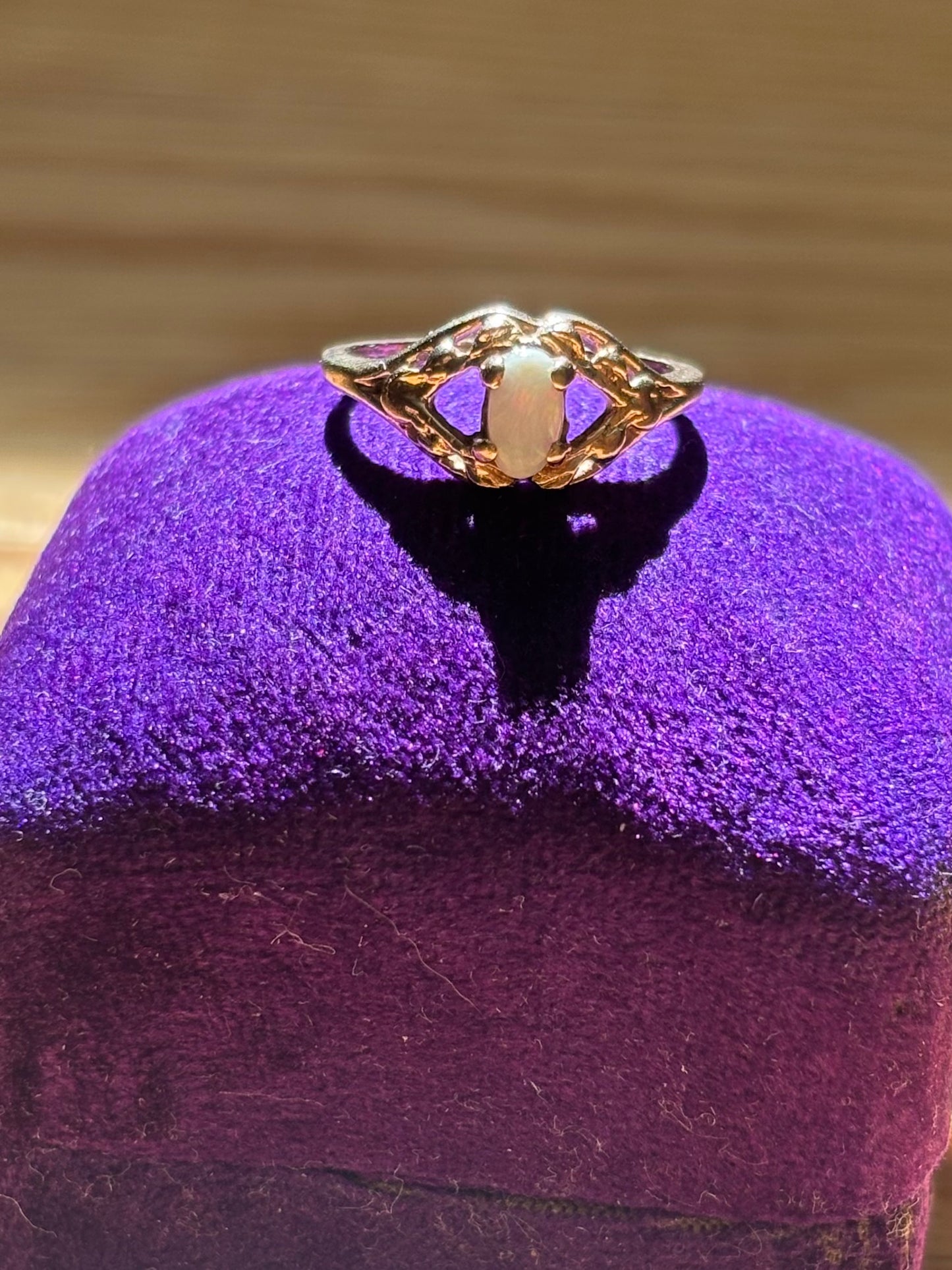 Vintage, 10K Gold Opal Ring