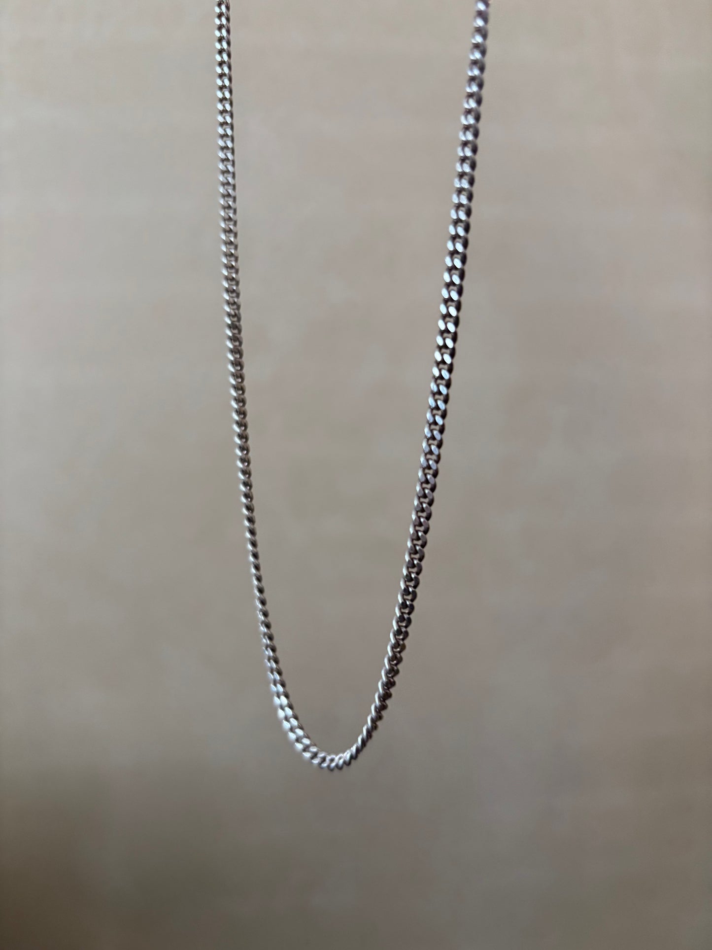 Vintage, Sterling Silver Curb Chain
