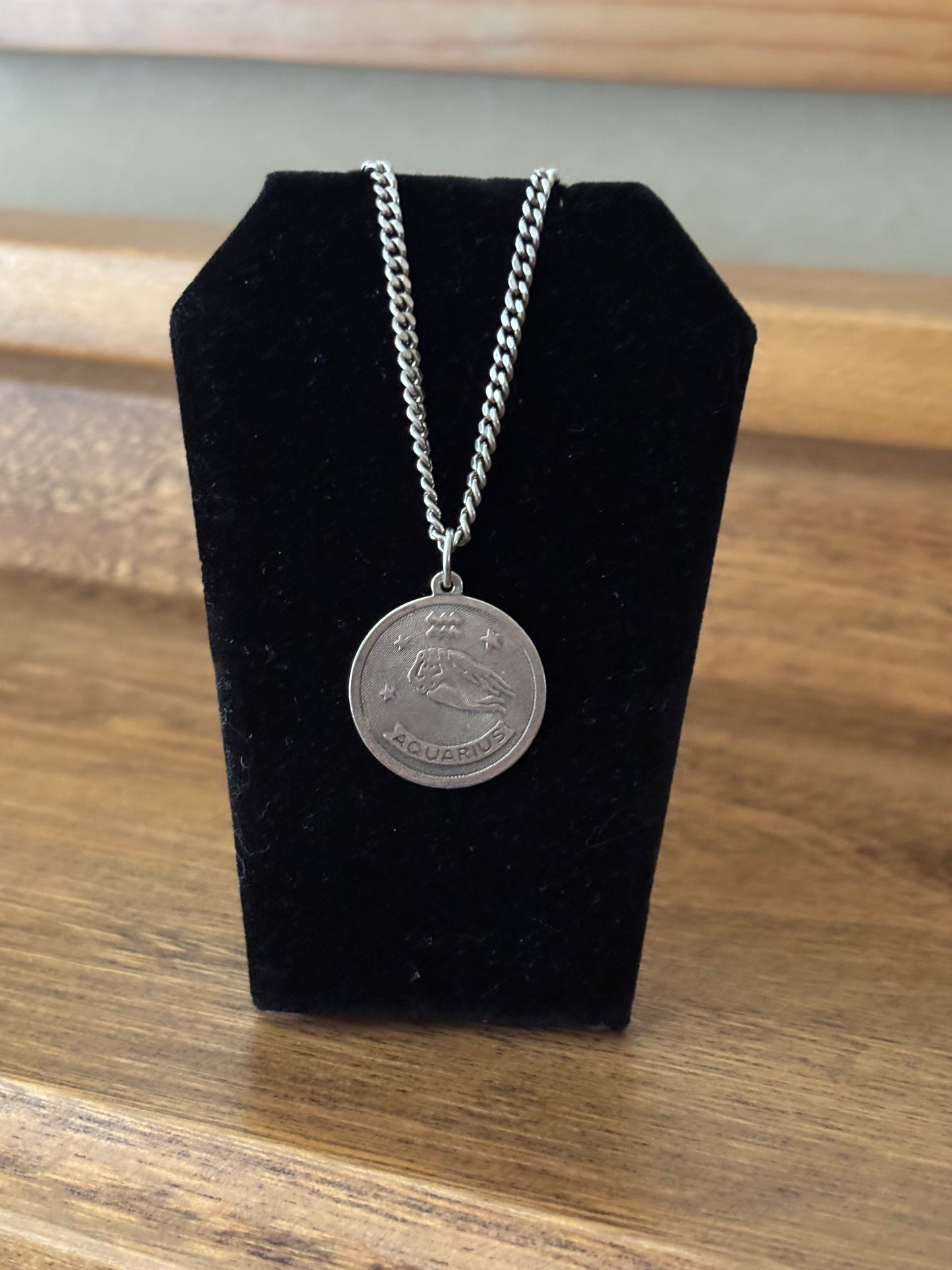 Vintage, Sterling Silver Rembrandt Aquarius Zodiac Charm