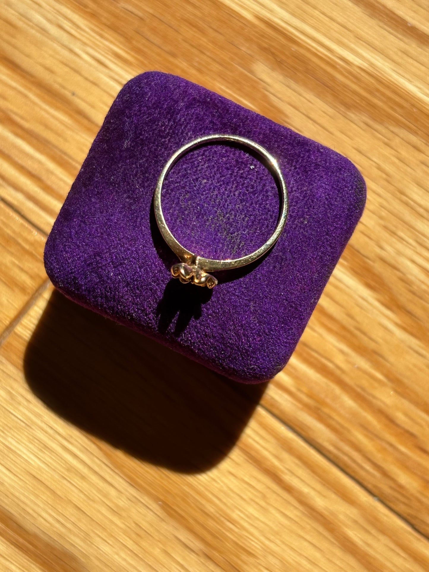 Vintage, 10K Gold Diamond Floral Ring
