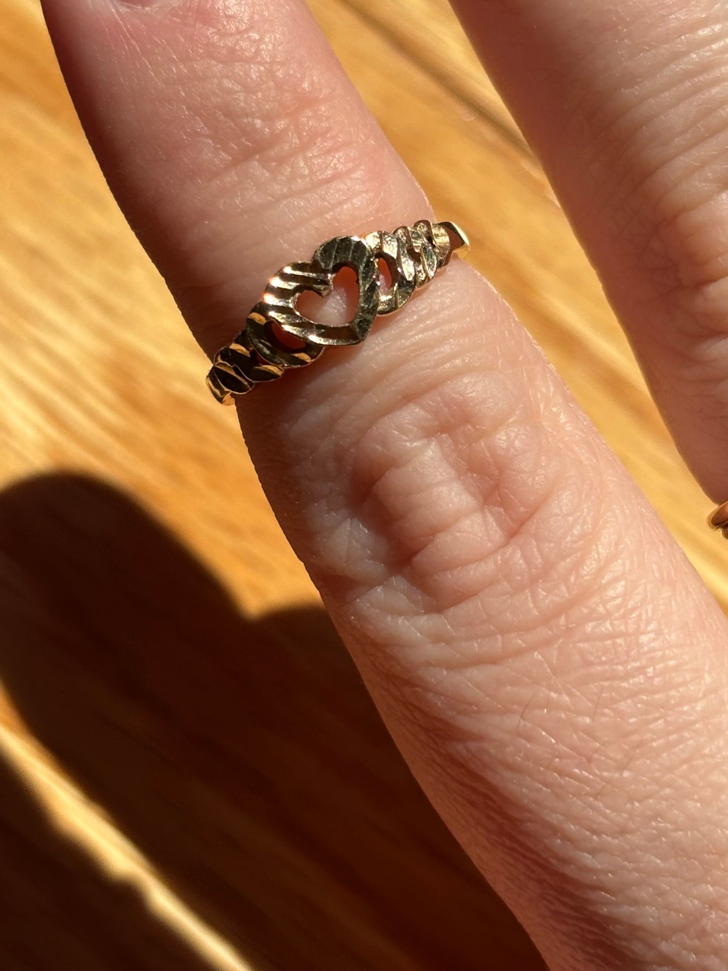Vintage, 10K Gold Heart Ring