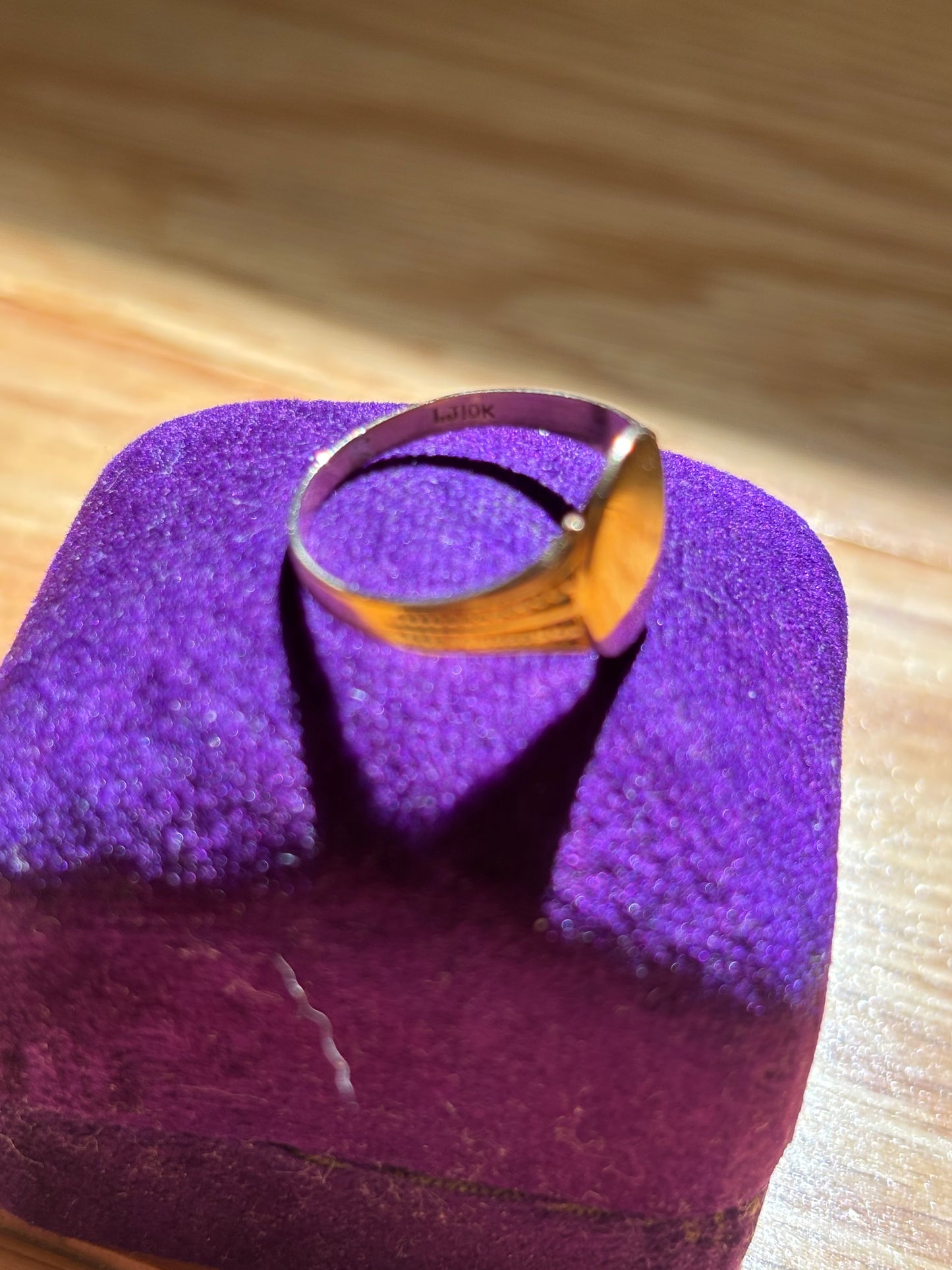 Antique, 10K Gold Blank Signet Ring
