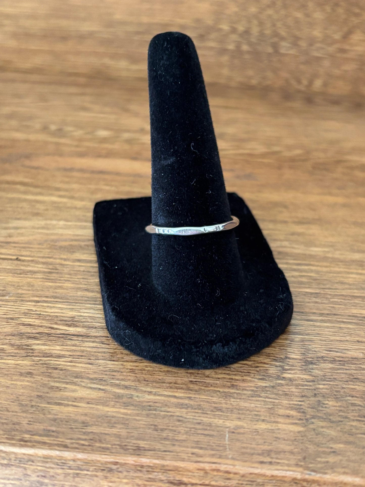 Vintage, Sterling Silver Stacking Ring with Engraved Detailing