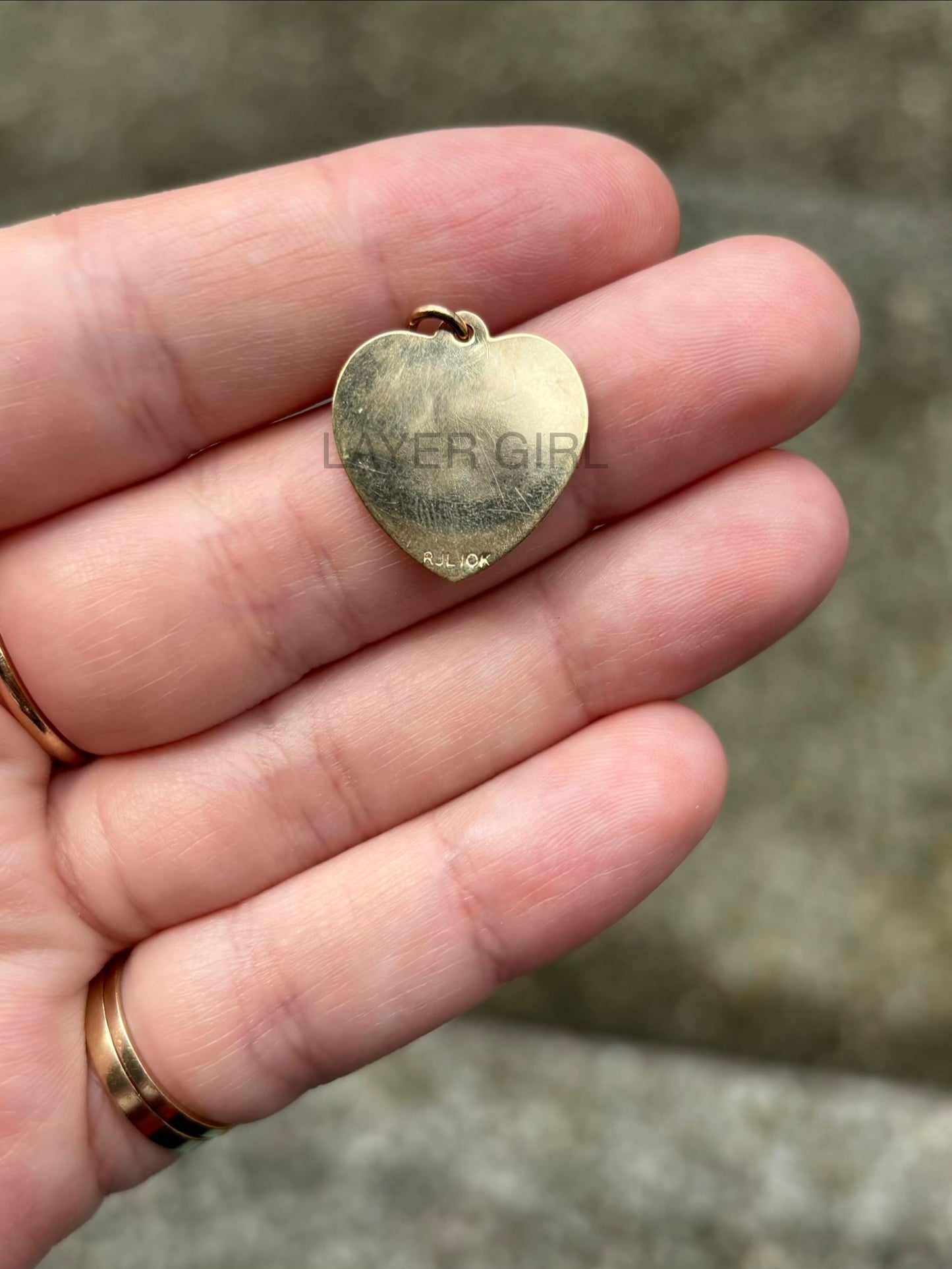 Vintage, 10K Gold Rembrandt Aries Zodiac Heart Charm